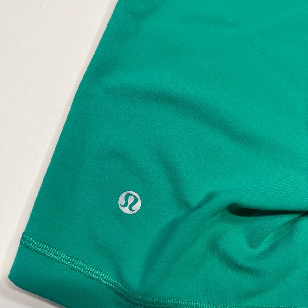 Lululemon Wunder Train Biker Shorts High Rise Kelly Green Women’s Size 4 - Picture 6 of 8